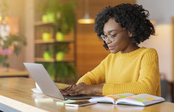 bigstock-Female-Blogger-Afro-Girl-In-Gl-351373379